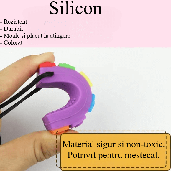 Jucarie antistres din silicon moale, durabil si placut la atingere