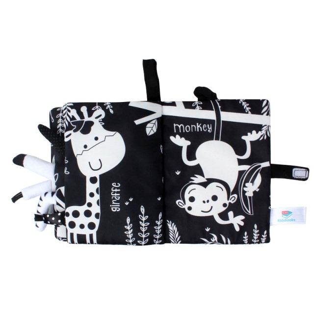 Carte bebelusi cu design vizual captivant cu animale din jungla