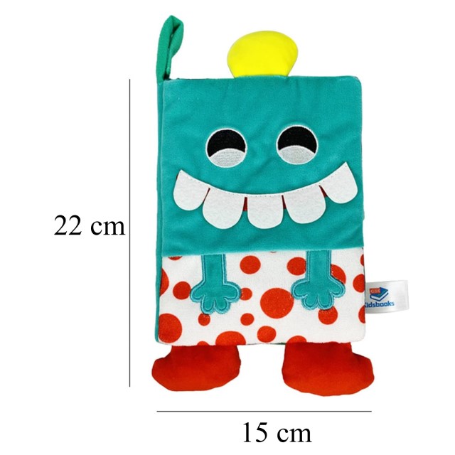 Cartea senzoriala cu picioruse de la Empria de dimensiuni ideale pentru manutele micute