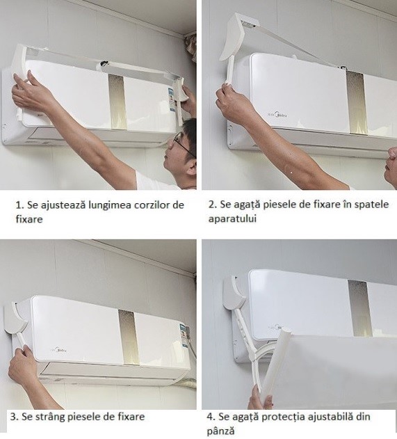 Instructiuni instalare deflector pentru aer conditionat